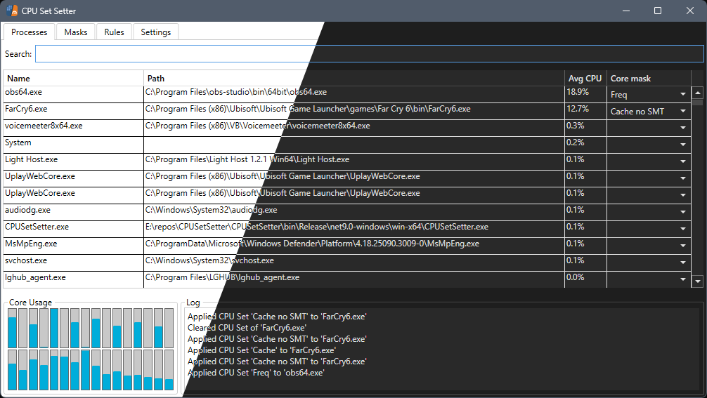 CPUSetSetter