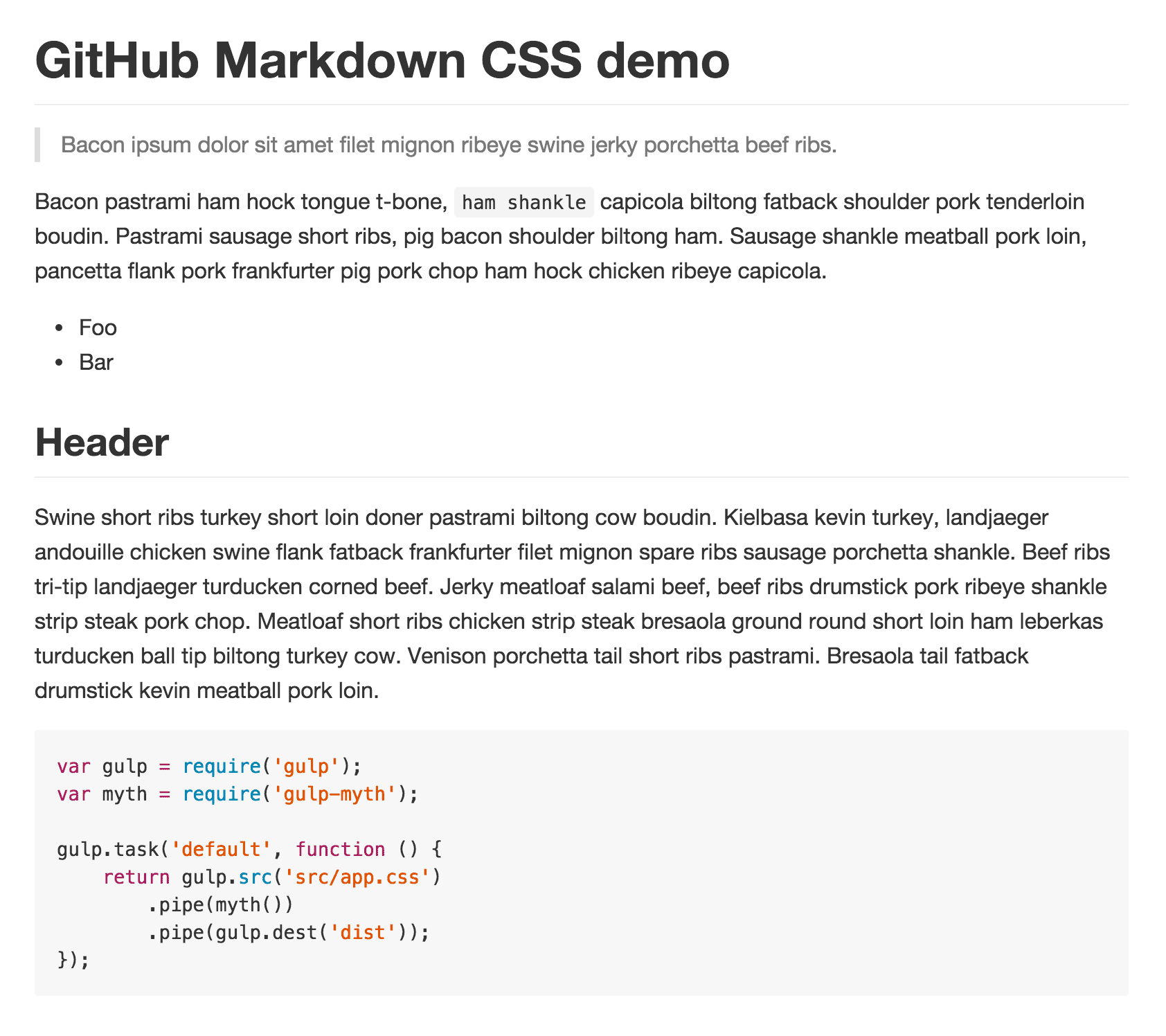 github-markdown-css