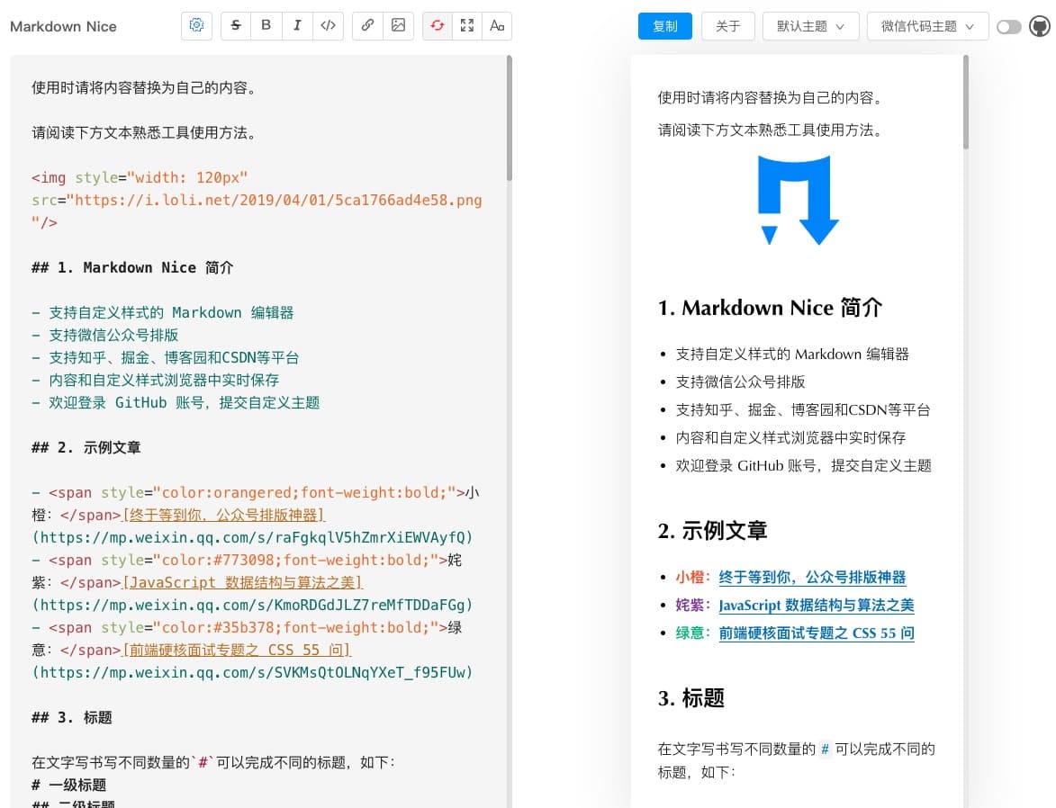markdown-nice