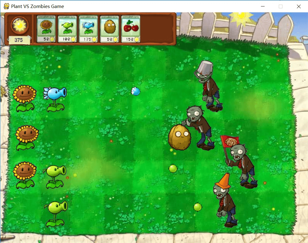 PythonPlantsVsZombies