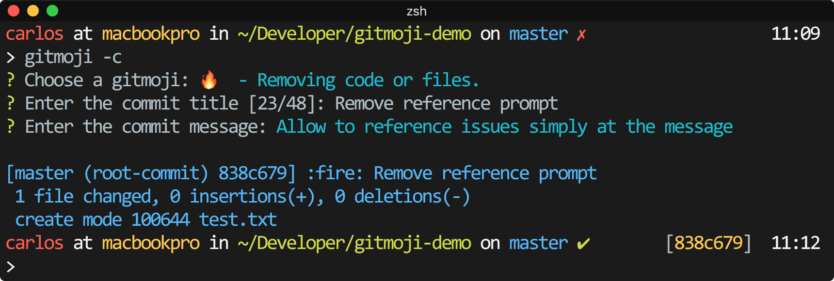 gitmoji-cli