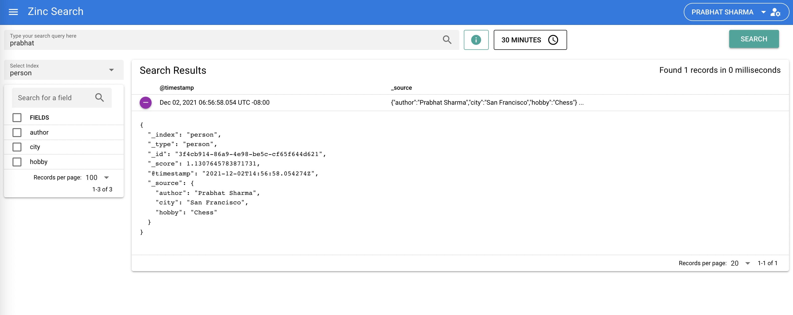 zincsearch