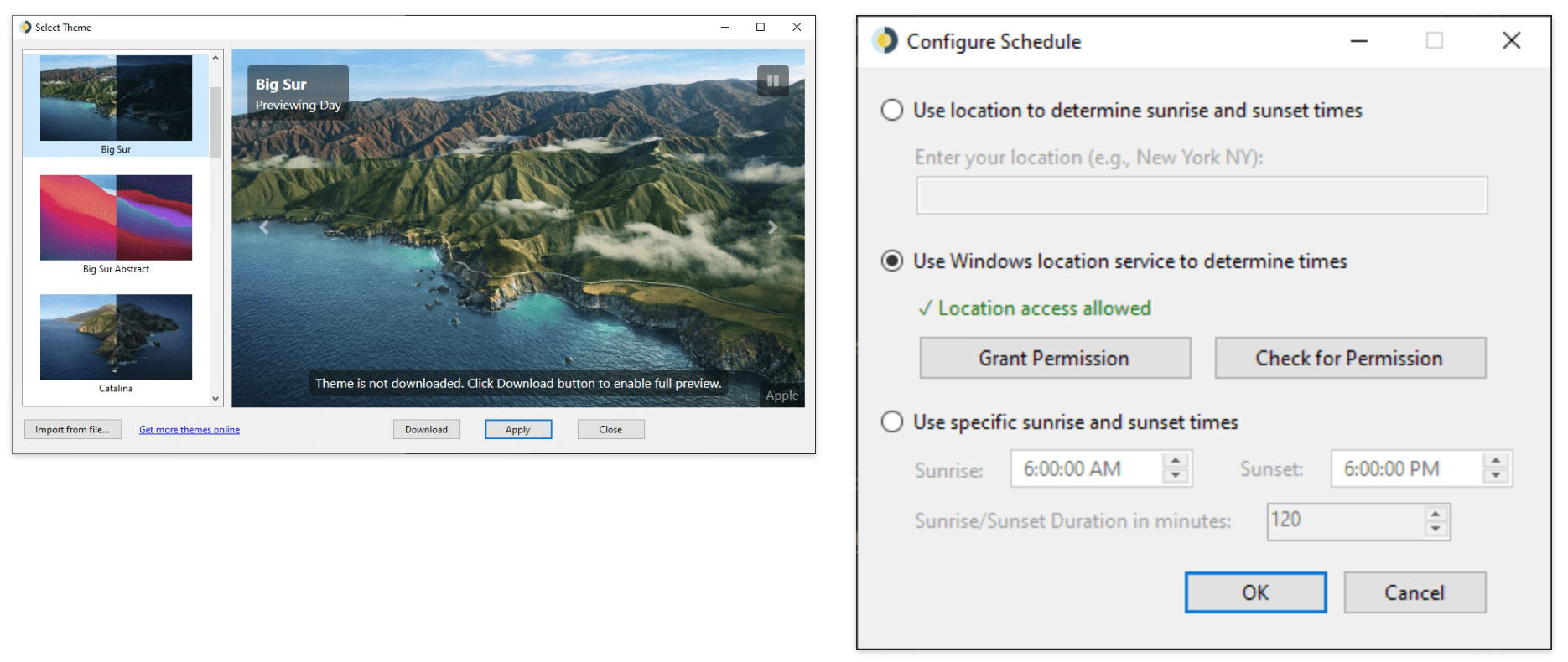 WinDynamicDesktop
